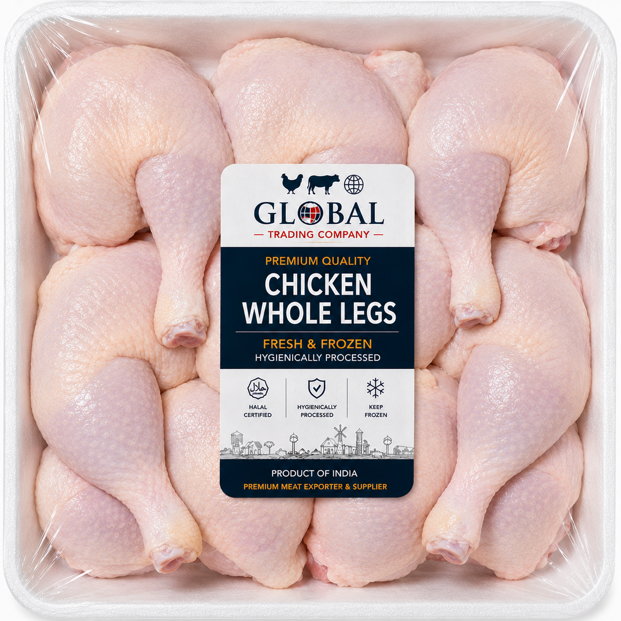 Premium Frozen Chicken Whole Legs | Halal Frozen Chicken Whole Legs Supplier & Exporter | Hygienically Processed Fresh Frozen Poultry Meat | Export Quality Packed Chicken | Global Trading Company