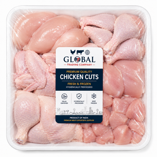 Premium Frozen Chicken Cuts | Halal Fresh Frozen Poultry Meat Supplier & Exporter | Hygienically Packed Chicken Breast, Wings, Drumsticks, Thighs & Boneless Cuts | Global Trading Company